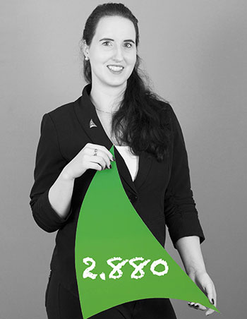 Logo-Flaschen Wasser pro Jahr